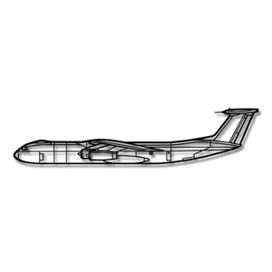 Lockheed C-141 Starlifter - Metalowa dekoracja ścienna - szczegółowy model 3D ze stali