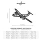 Wymiary i specyfikacja techniczna modelu: Lockheed C-141B Starlifter - Metalowa dekoracja ścienna