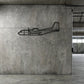 Lockheed C-160 Transall - Metalowa dekoracja ścienna - prezentacja w nowoczesnej sypialni