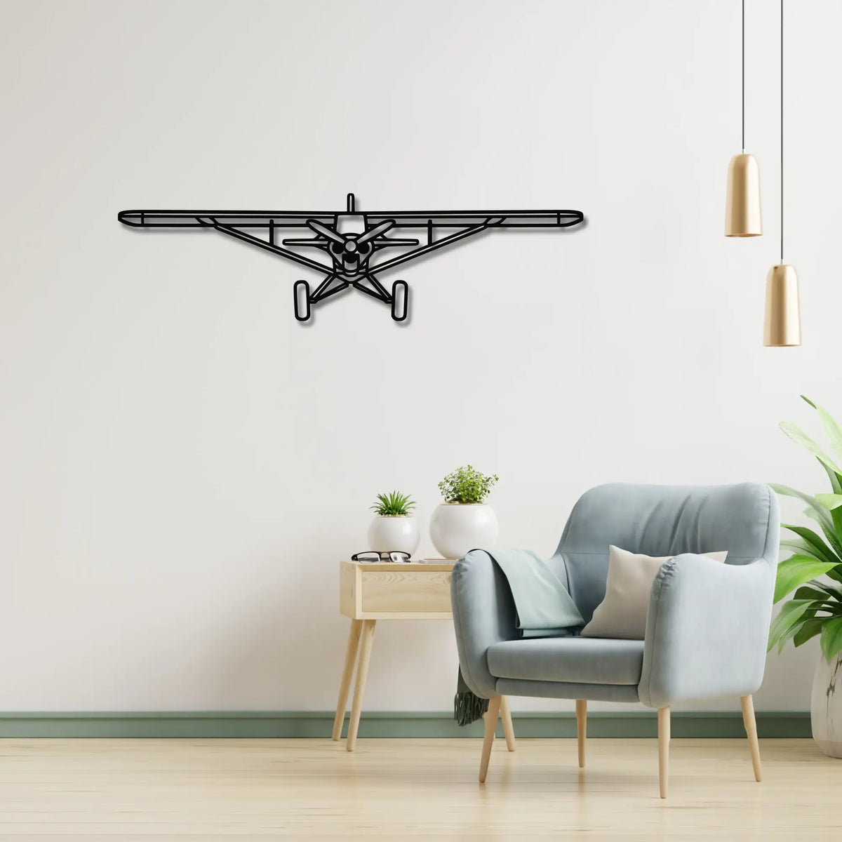 CubCrafters Carbon Cub - Metalowa dekoracja ścienna - metalowa ozdoba we wnętrzu industrialnym