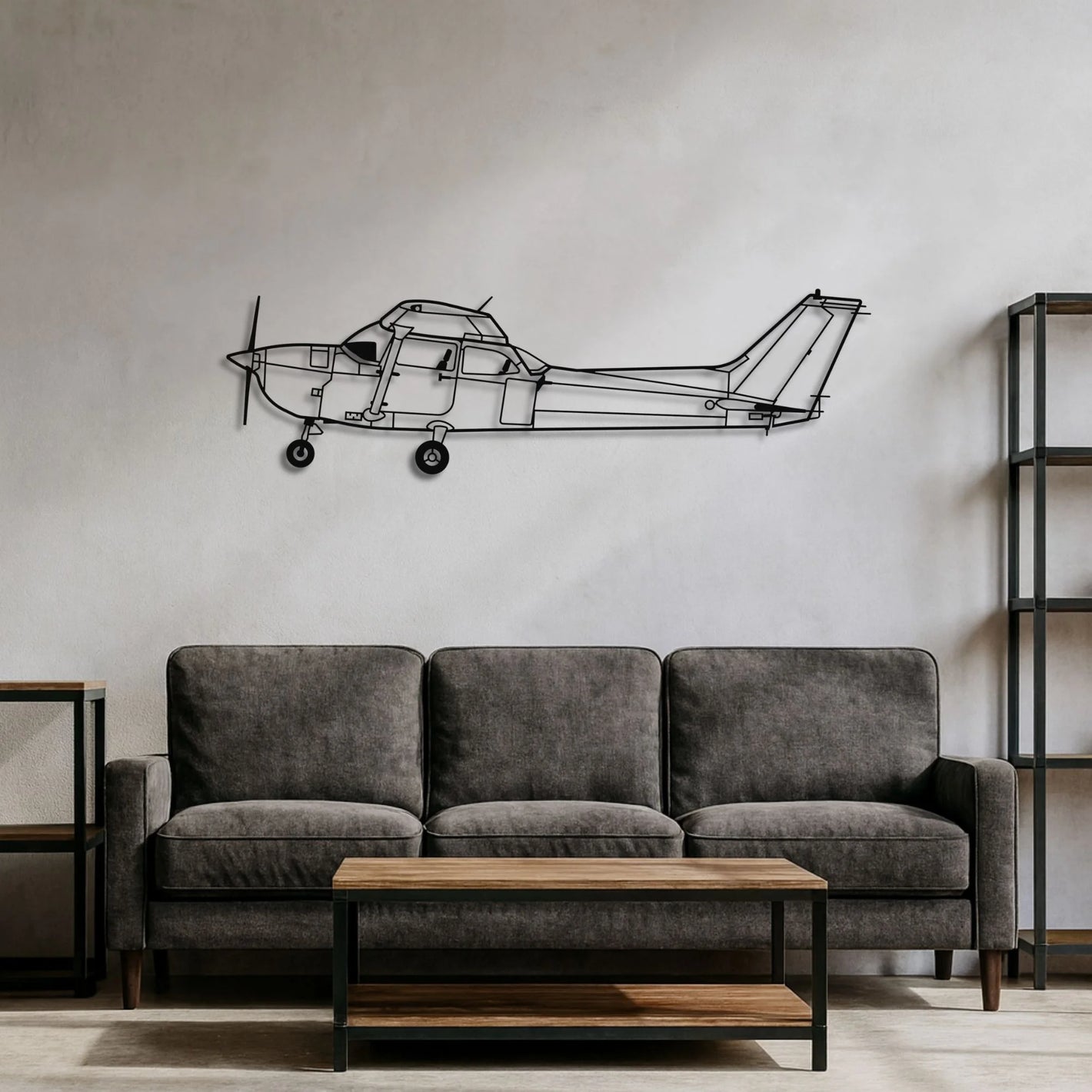 Cessna 172 – Metalowa sylwetka na ścianę