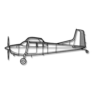Cessna 180 - Metalowa dekoracja ścienna - szczegółowy model 3D ze stali