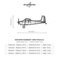 Wymiary i specyfikacja techniczna modelu: Cessna 180 - Metalowa dekoracja ścienna