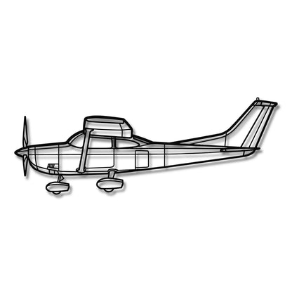 Cessna 182 Skylane - Metalowa dekoracja ścienna - szczegółowy model 3D ze stali