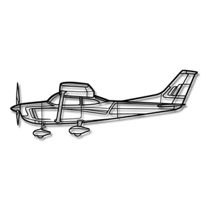 Cessna 182 Skylane - Metalowa dekoracja ścienna - szczegółowy model 3D ze stali