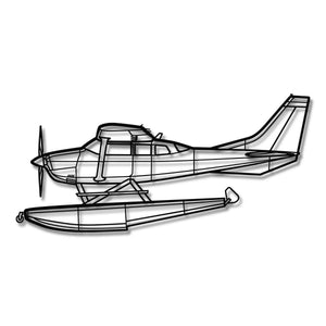 Cessna 206 Turbo Stationair - Metalowa dekoracja ścienna - szczegółowy model 3D ze stali