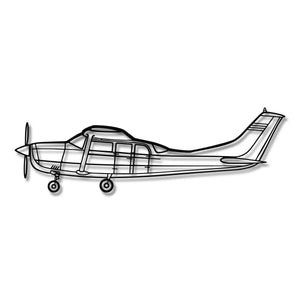 Cessna 206 - Metalowa dekoracja ścienna - szczegółowy model 3D ze stali
