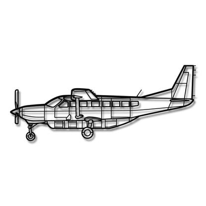 Cessna 208 Caravan - Metalowa dekoracja ścienna - szczegółowy model 3D ze stali