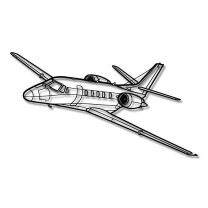 Cessna 560XL Citation Excel - Metalowa dekoracja ścienna - szczegółowy model 3D ze stali