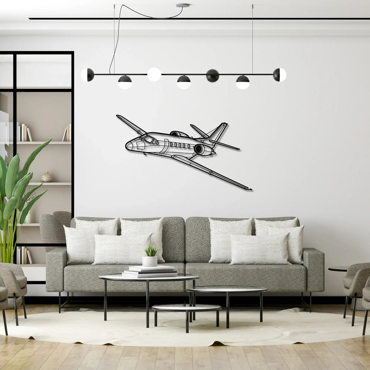 Cessna 560XL Citation Excel - Metalowa dekoracja ścienna - aranżacja w stylu loftowym