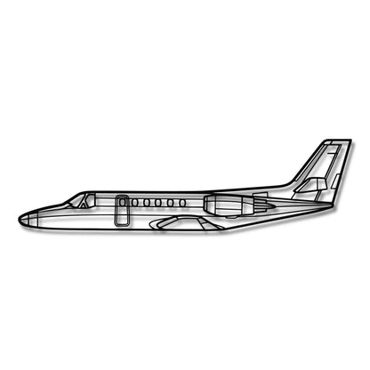 Cessna Citation II - Metalowa dekoracja ścienna - szczegółowy model 3D ze stali
