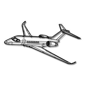 Cessna Citation Longitude - Metalowa dekoracja ścienna - szczegółowy model 3D ze stali