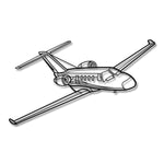 Cessna Citation M2 – Metalowa sylwetka na ścianę - precyzyjne detale metalowego modelu