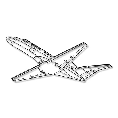 Cessna CJ3 - Metalowa dekoracja ścienna - szczegółowy model 3D ze stali