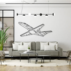 Cessna CJ3 - Metalowa dekoracja ścienna - aranżacja w stylu loftowym