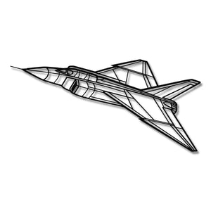 Canadair CF-105 Arrow - Metalowa dekoracja ścienna - szczegółowy model 3D ze stali