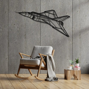 Canadair CF-105 Arrow - Metalowa dekoracja ścienna - aranżacja w stylu loftowym