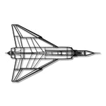 Canadair CF-105 Arrow - Metalowa dekoracja ścienna - szczegółowy model 3D ze stali
