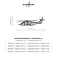 Wymiary i specyfikacja techniczna modelu: CH-53E Super Stallion - Metalowa dekoracja ścienna