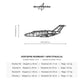 Wymiary i specyfikacja techniczna modelu: Cessna Citation Mustang - Metalowa dekoracja ścienna