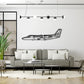Cessna Citation V - Metalowa dekoracja ścienna - aranżacja w stylu loftowym