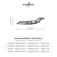 Wymiary i specyfikacja techniczna modelu: Cessna Citation X - Metalowa dekoracja ścienna