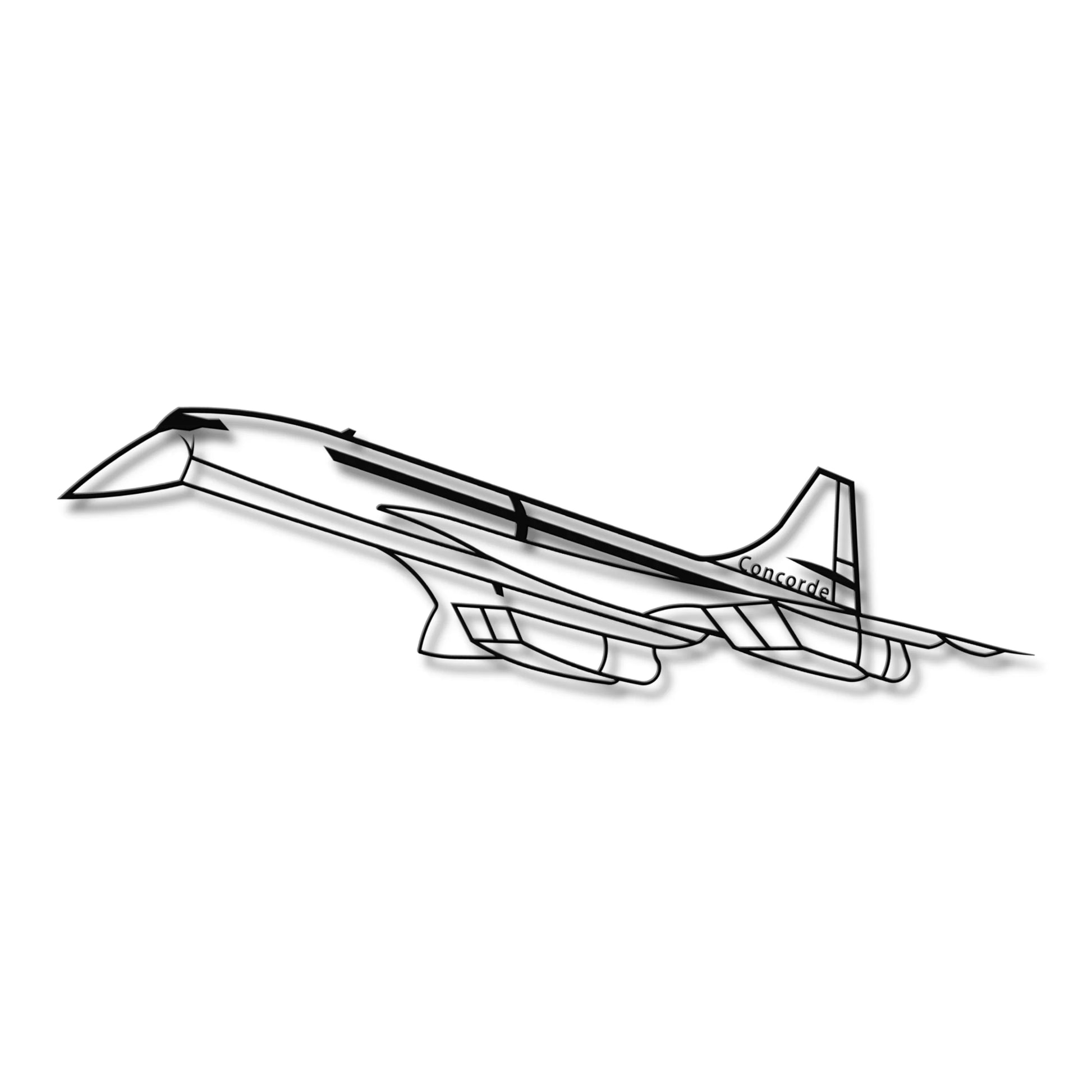 Concord – Metalowa sylwetka na ścianę - precyzyjne detale metalowego modelu