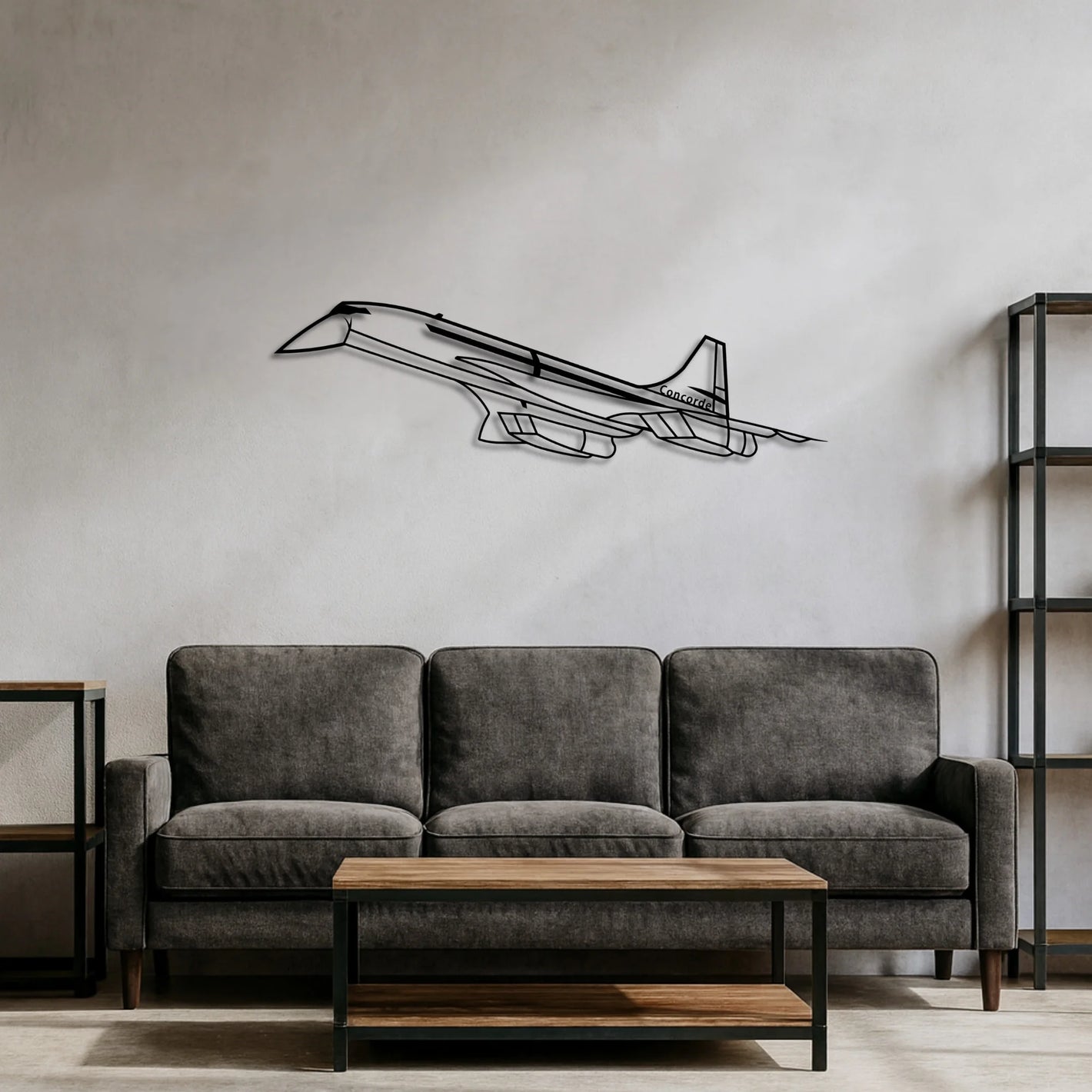 Concord – Metalowa sylwetka na ścianę