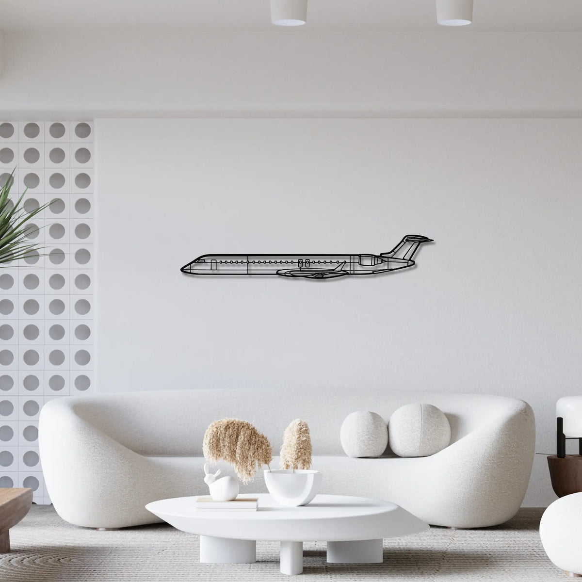 Bombardier CRJ 900 - Metalowa dekoracja ścienna - metalowa ozdoba we wnętrzu industrialnym