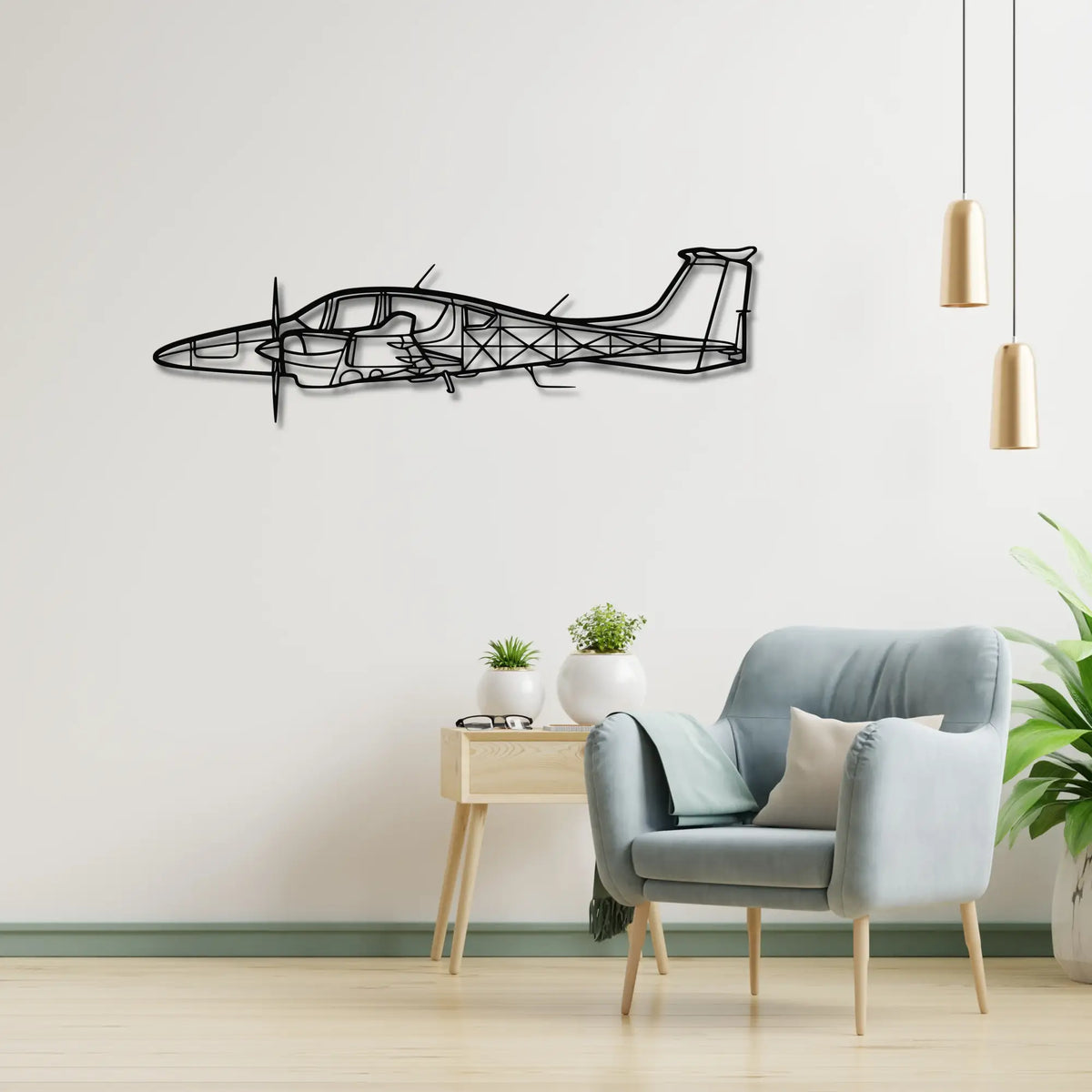 Dornier Do 228 - Metalowa dekoracja ścienna - metalowa ozdoba we wnętrzu industrialnym