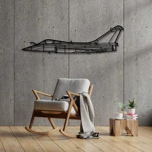 Dassault Rafale C - Metalowa dekoracja ścienna - aranżacja w stylu loftowym