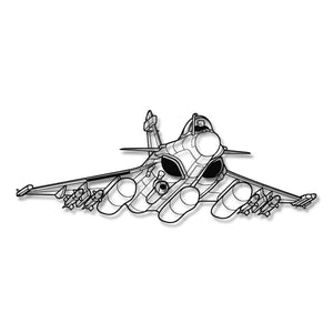 Dassault Rafale - Metalowa dekoracja ścienna - szczegółowy model 3D ze stali