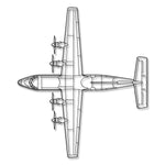 De Havilland Canada Dash 7 - Metalowa dekoracja ścienna - szczegółowy model 3D ze stali