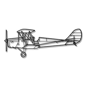 De Havilland DH 82 Tiger Moth - Metalowa dekoracja ścienna - szczegółowy model 3D ze stali