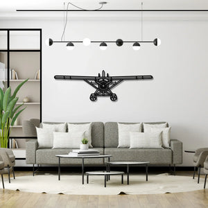 DHC-2 Beaver - Metalowa dekoracja ścienna - aranżacja w stylu loftowym