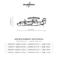 Wymiary i specyfikacja techniczna modelu: E-2C Hawkeye - Metalowa dekoracja ścienna