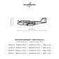 Wymiary i specyfikacja techniczna modelu: EA-6B Prowler - Metalowa dekoracja ścienna