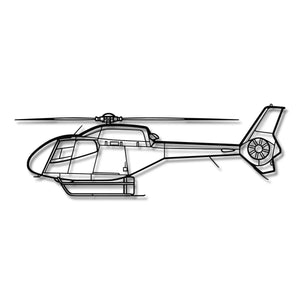 Eurocopter EC120 Colibri - Metalowa dekoracja ścienna - szczegółowy model 3D ze stali