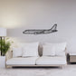 Embraer E175 - Metalowa dekoracja ścienna - aranżacja w stylu loftowym