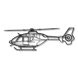 Eurocopter EC 135 T2 - Metalowa dekoracja ścienna - szczegółowy model 3D ze stali