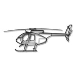 Eurocopter EC130 - Metalowa dekoracja ścienna - szczegółowy model 3D ze stali