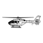 Eurocopter EC135 – Metalowa sylwetka na ścianę - precyzyjne detale metalowego modelu