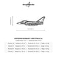 Wymiary i specyfikacja techniczna modelu: Eurofighter Typhoon - Metalowa dekoracja ścienna