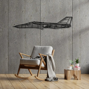 F-111 Aardvark - Metalowa dekoracja ścienna - aranżacja w stylu loftowym