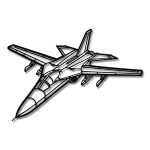 F-111A - Metalowa dekoracja ścienna - szczegółowy model 3D ze stali