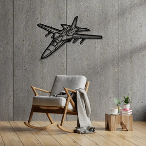 F-111A - Metalowa dekoracja ścienna - aranżacja w stylu loftowym