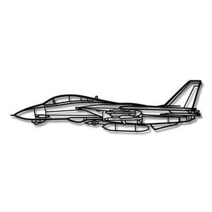 McDonnell Douglas F-14 Tomcat Metalowa dekoracja ścienna - szczegółowy model 3D ze stali