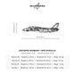 Wymiary i specyfikacja techniczna: F-14 Tomcat – Metalowa sylwetka na ścianę