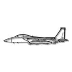 McDonnell Douglas F-15 Strike Eagle - Metalowa dekoracja ścienna - szczegółowy model 3D ze stali