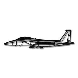 McDonnell Douglas F-15E Strike Eagle - Metalowa dekoracja ścienna - szczegółowy model 3D ze stali